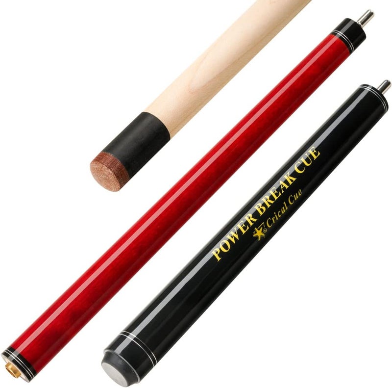 CRICAL Heavy Hitter Jump Break Cue 3-Pieces 54inch Short Maple Break Jump Cue with 13.2mm Tip Punch Cue Professional Jump Cue Billiard Pool Stick - Image 1